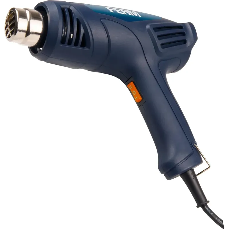 Schnäppchen HAM1015 Heißluftpistole 2000W - 2 Temperaturstufen: 450°C und 600°C - Ständer - Inkl. 2 Düsen und Aufbewahrungskoffer